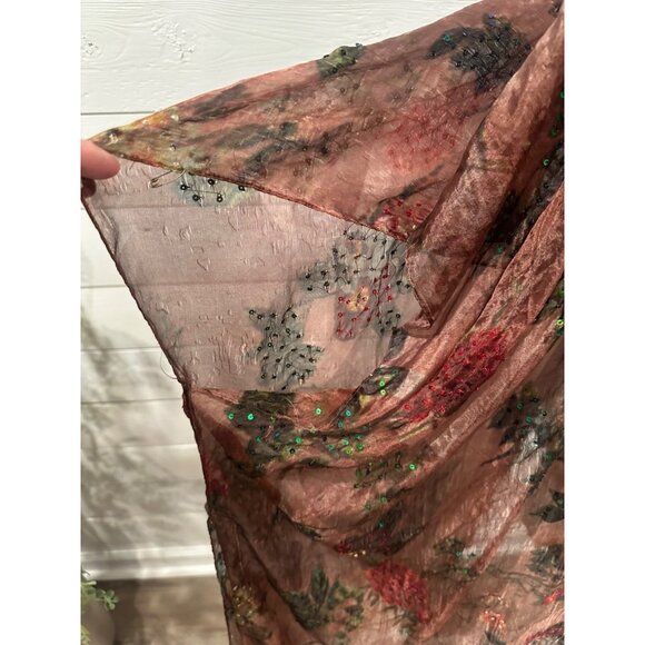 Aratta Silent Journey Semi Sheer Kimono Boho Hippie FLAW* - Picture 7 of 9